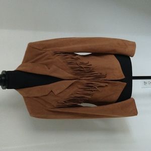 Faux Suede Fringe Jacket Western Wear Vibes